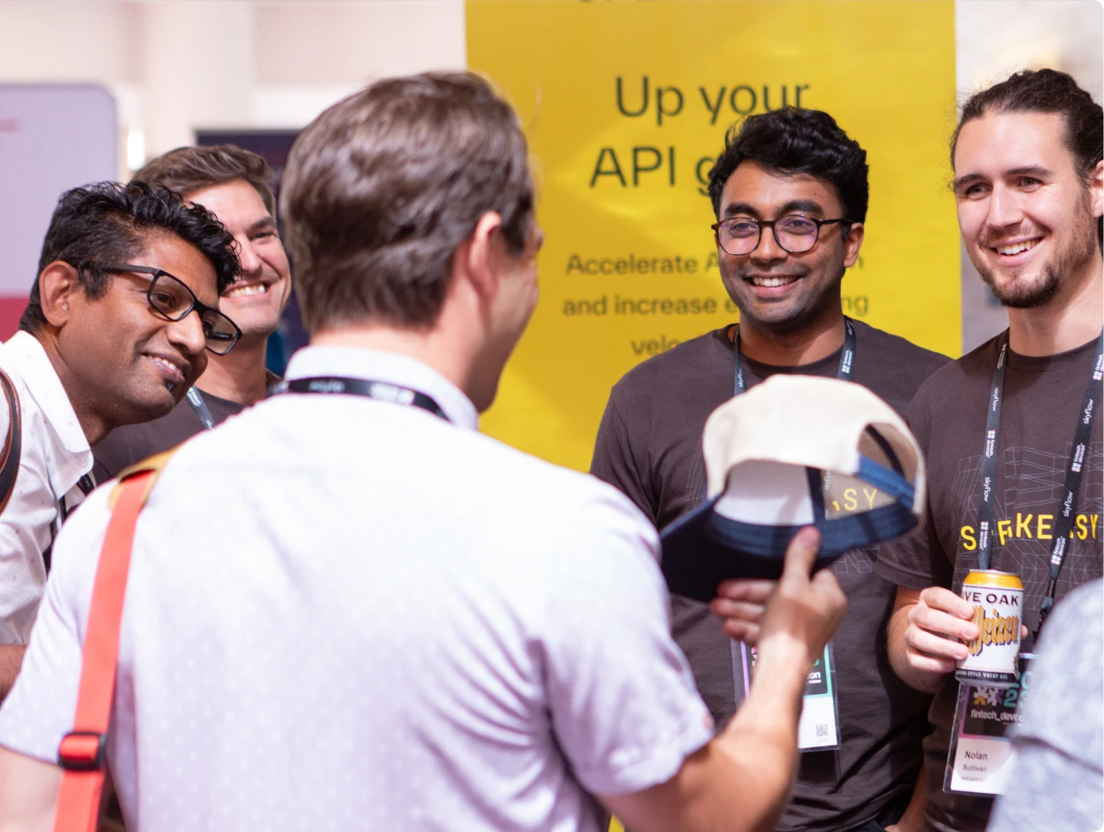 Photo of Speakeasy booth at fintech_devcon